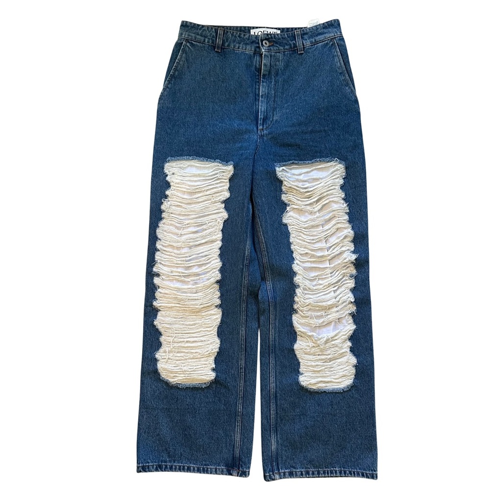 Loewe Blue Distressed Jeans Never Worn